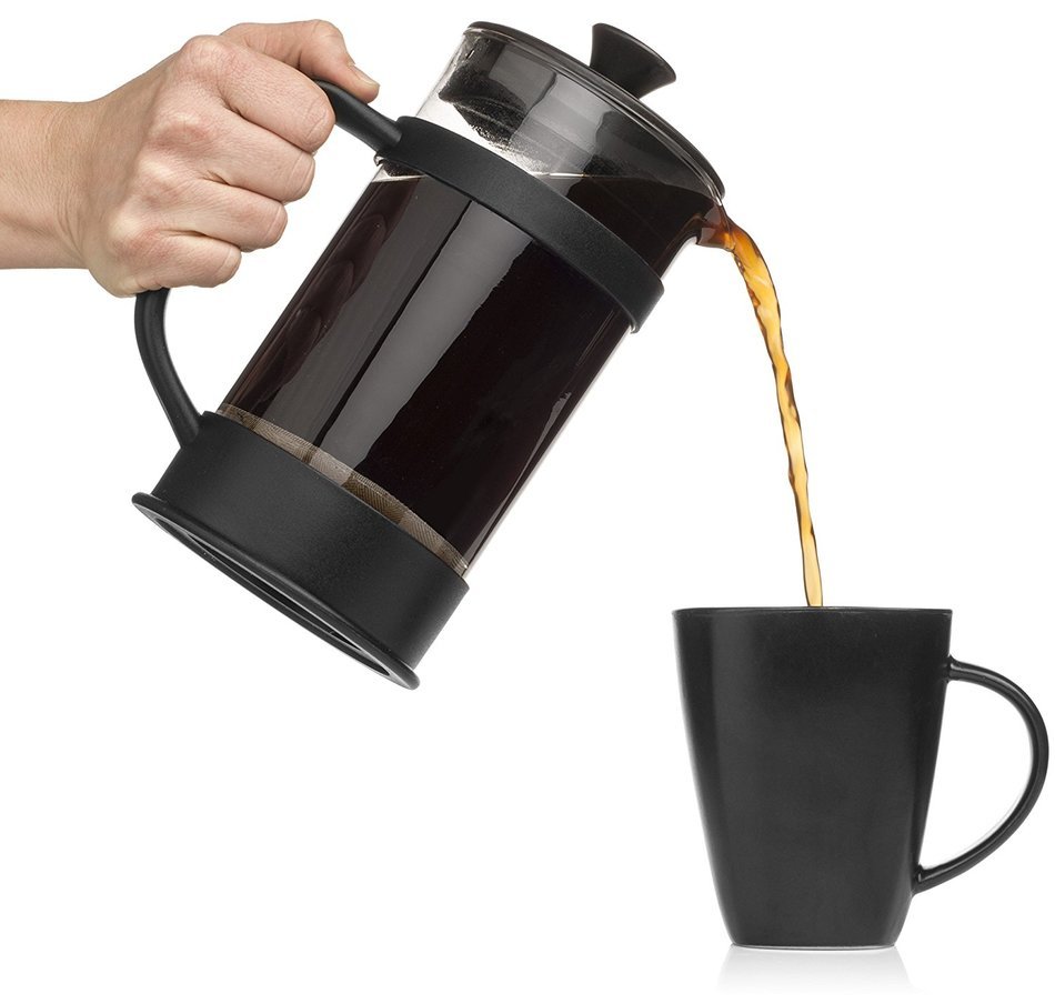 Caffeine Spree &ndash; IncrediBrew French Press Combo Pack Coffee and Tea Maker with: Stainless Steel Kitchen Thermometer... N5