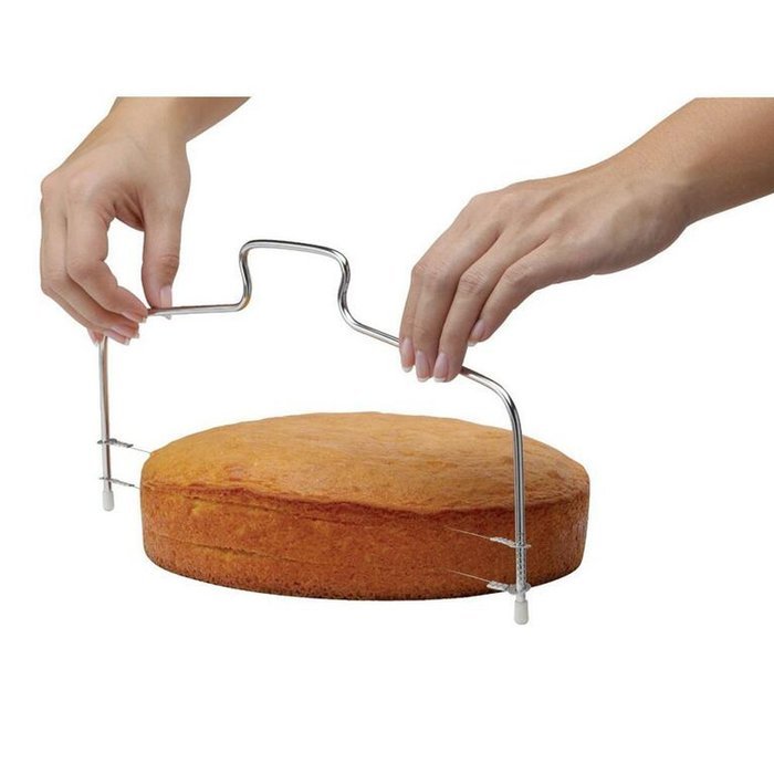 XHSP Double Wire Adjustable Stainless Steel Cake Cutter Bread Layered Tool Baking Slicer Leveler