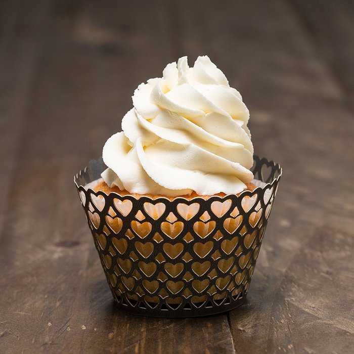 Bride Cupcake Wrappers x 100pcs in shimmering ivory white. 22 different wraps to make your wedding or birthday... N47