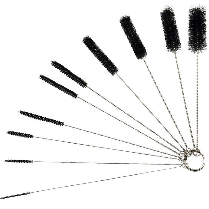 UHQ 8.2 Inch Kitchen Nylon Tube Brush Cleaning Brushes,10 Pcs N5