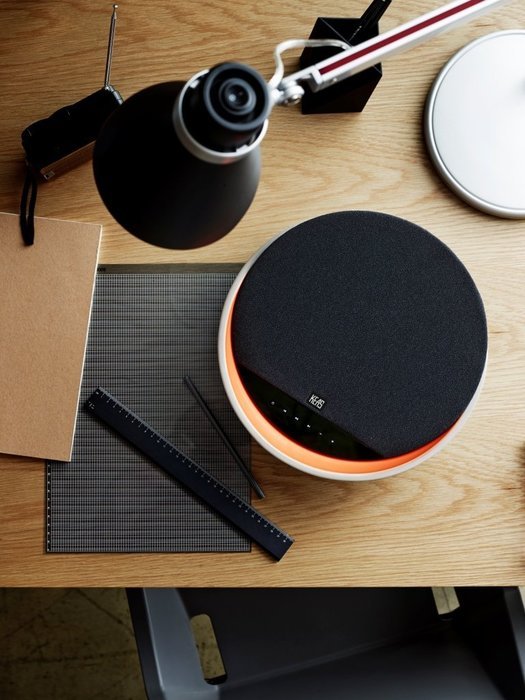 KEAS MOV-1 Ceramic Bluetooth Audio System, Orange and Grey N5