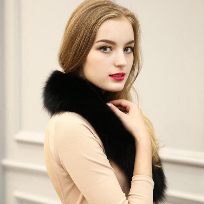 Scarf,Morecome Women Hasp Faux Fur Scarf Fur Scarves Fur Velvet Scarf (A) N8