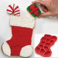 Create N Celebrate Silicone Pull Apart Christmas Stocking Cake Pan