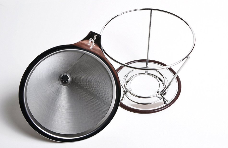 Pour Over Coffee Dripper - Stainless Steel Reusable Coffee Filter for the best Drip Coffee - Pour-over Coffee... N2