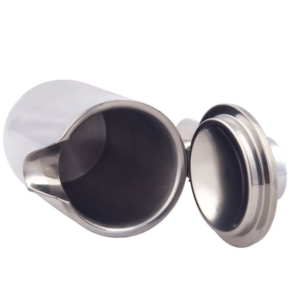 1000ML 202 Stainless Steel Double Walled Tea Pot Coffe Maker with Handle K1876-3