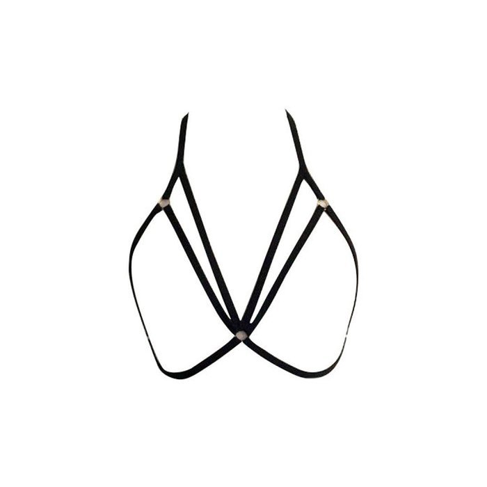 Underwear, PHOTNO Womens Sexy Harness Bra Elastic Bra Strappy Hollow Out Bra Bustier