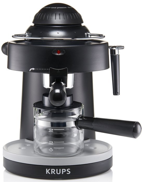 KRUPS XP1000 Steam Espresso Machine with Frothing Nozzle for Cappuccino, Black N6