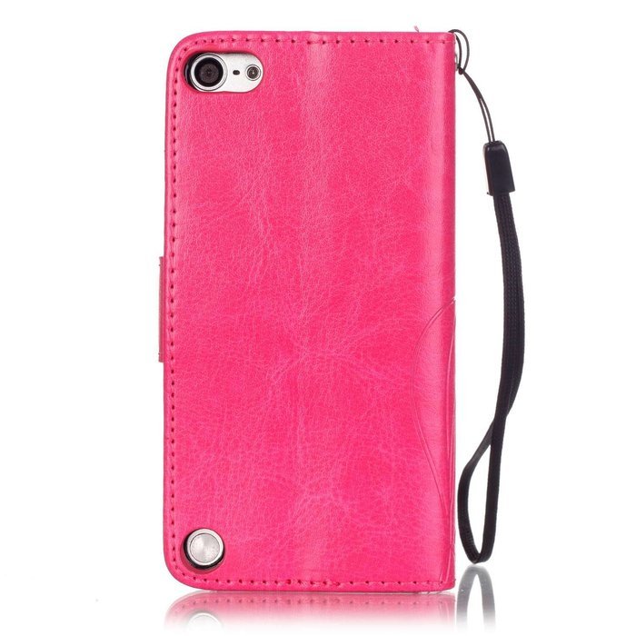 iPod touch 6 Case,iPod touch 5 Case,PHEZEN Beauty Luxury Bling Rhinestone Diamond Embossed Flower Butterfly PU... N29