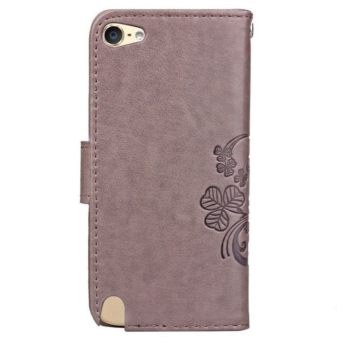iPod touch 6 Case,iPod touch 5 Case,PHEZEN Beauty Luxury Bling Rhinestone Diamond Embossed Flower Butterfly PU... N31