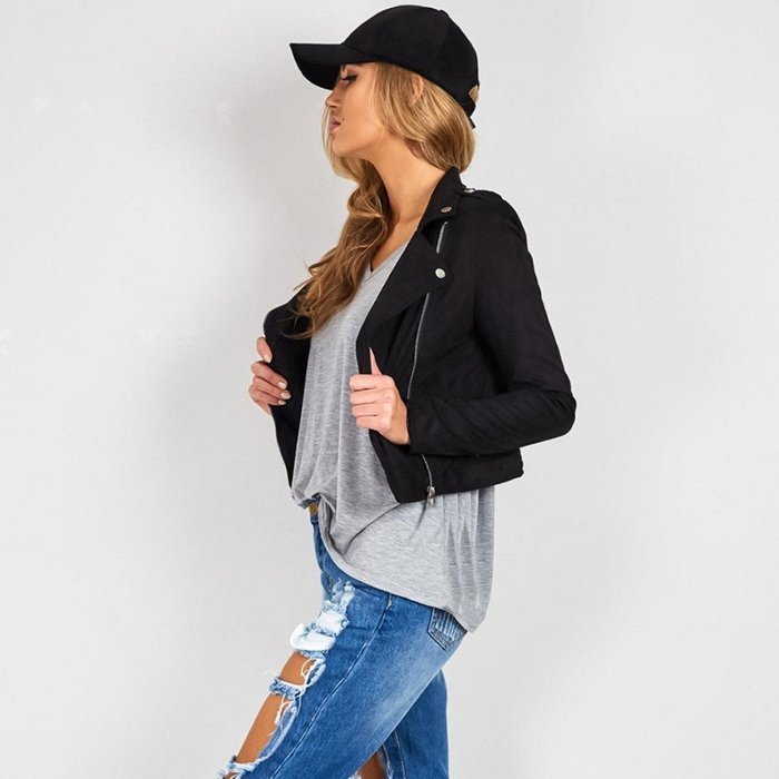 Jacket,Morecome Womens Winter Slim Biker Motorcycle Leather Jacket Zipper Coat N16