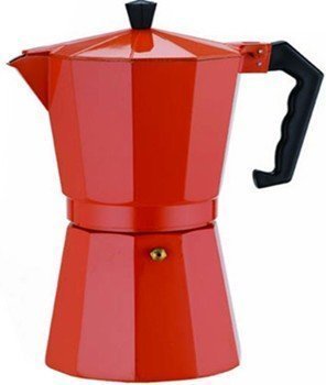 Aluminum 3 Cup Espresso Maker Designer Red