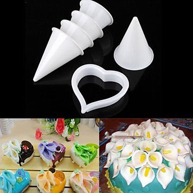 Y&XL&H 7-Piece Calla Lily Sugarcraft Flower Cutter Set Fondant Gum Paste Clay Cutter DIY Cake Mold Tool Set