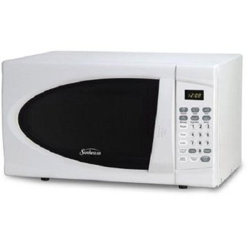 Sunbeam 0.9 cu ft Microwave, Speed and Weight Defrost, Black