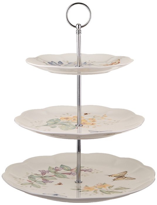 Lenox Butterfly Meadow Scalloped Oval Baker N5