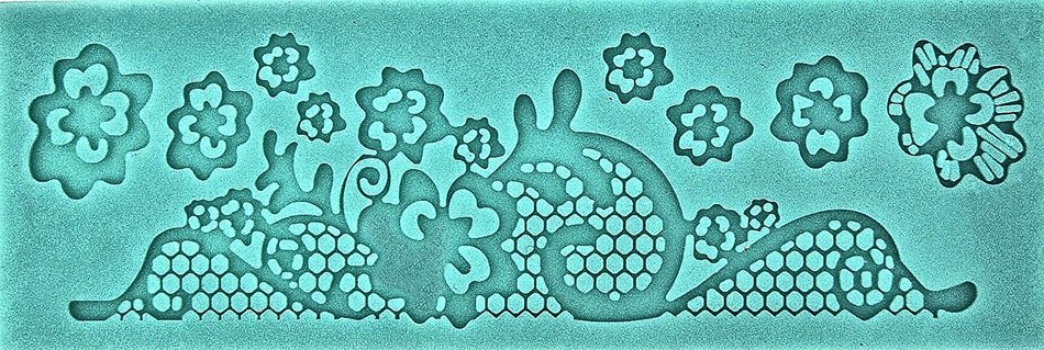Flowers Assorted Lace Silicone Mold for Fondant Gum Paste, Chocolate, Crafts