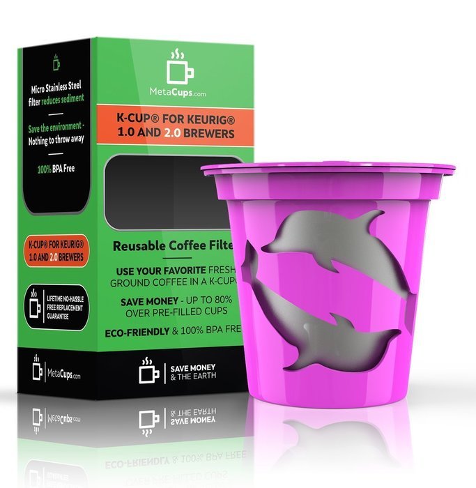 MetaCups 2.0 K Cups Reusable Refillable Coffee Filters for Keurig 2.0 Brewers K200, K300, K400, K500 and Tea K-cup... N12