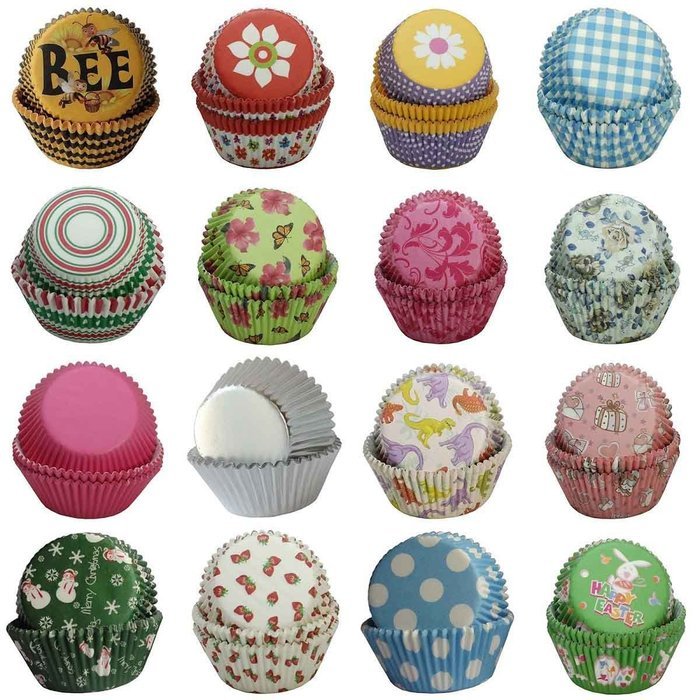 SophieBella 8 kinds Flower Muffin Liner Cupcake-Liner, 400 Count N14