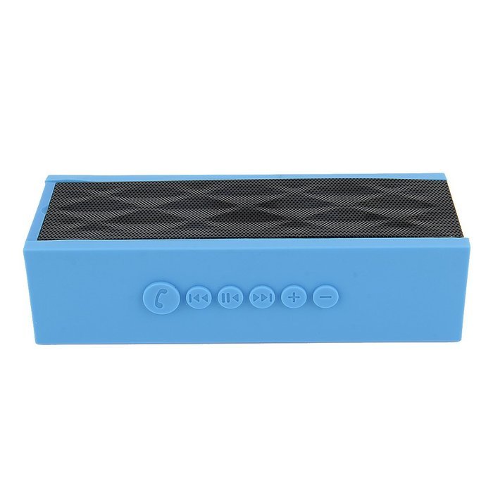 XC-X12 water cube 6key multi-functional voice bluetooth speaker -BLUE