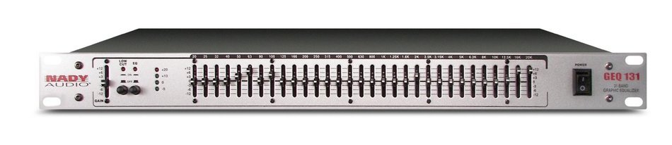 Nady GEQ-131 (1U) 1-Channel 31-Band Graphic Equalizer