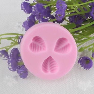Y&XL&H Three Holes Leaf Leaves Silicone Mold Fondant Molds Sugar Craft Tools Resin flowers Mould For Cakes N5