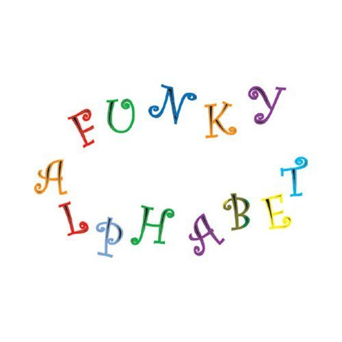 FMM Upper and Lower Case Funky Alphabet & Number Tappit Cutters Set N2