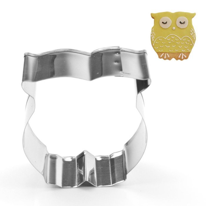 GXHUANG Owl Cookie Cutter - Stainless Steel, for Anniversary Birthday Christmas New Year Party N2