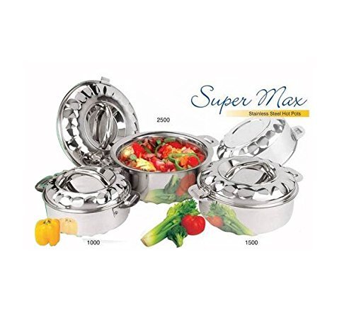 KING INTERNATIONAL - Casserole/ Hot Pot Double Wall Insulated - (Set of 3 pc)