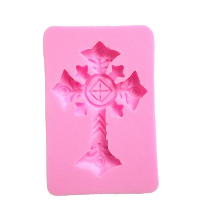 Yunko Cross Shape Silicone Fondant Mold DIY Decorating Cake Mold