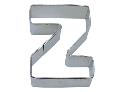 R&M Letter Z Cookie Cutter in Durable, Economical, Tinplated Steel