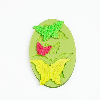 Sher Lace Butterflys Silicone Mold for Chocolate Polymer Clay Candy Sugarcraft Tools Cake Decoration Mould