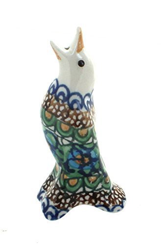 Polish Pottery Mardi Gras Pie Bird