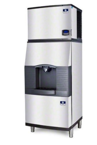 Manitowoc IY-0606W-SPA-310 700 Lb Water-Cooled Half Cube Ice Machine w/ SPA-310 Hotel Dispenser