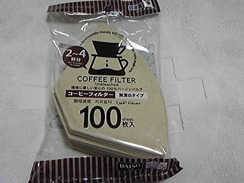 Coffee Filter for 2-4 Cups of Coffee. 100 Sheets Unbleached Environmentally-friendly and Safe Made From 100% Virgin... N2