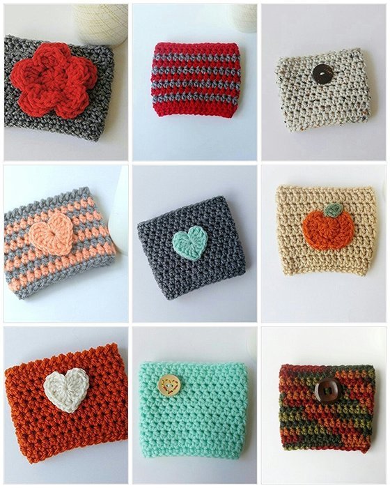 5 Coffee Cozies Gift Set N5