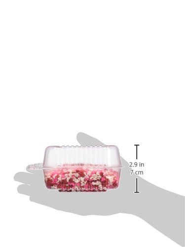 Oasis Supply Valentine's Hearts Sprinkle Quins, 8-Ounce, Red, White and Pink N2