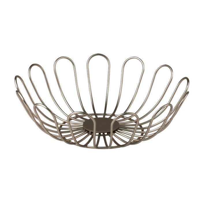 Spectrum Diversified Bloom Fruit Bowl, Satin Nickel N5