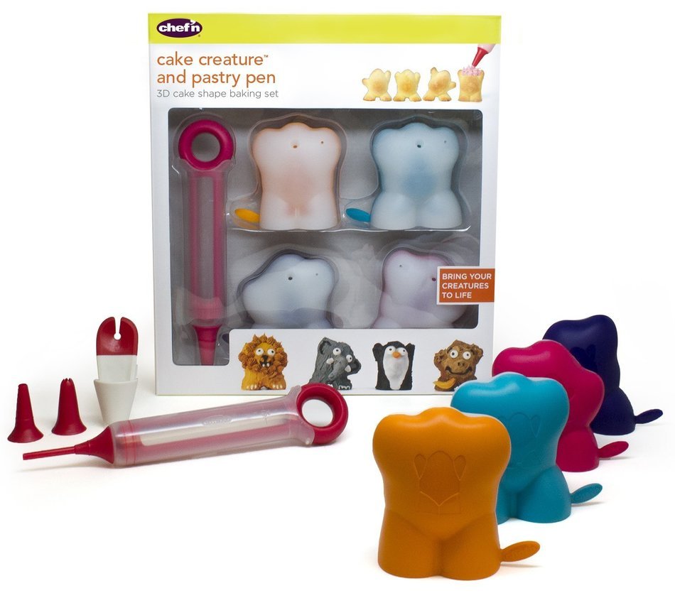 Chef'n Cake Creature and Pastry Pen 3-D Cake Shape Baking Set N3