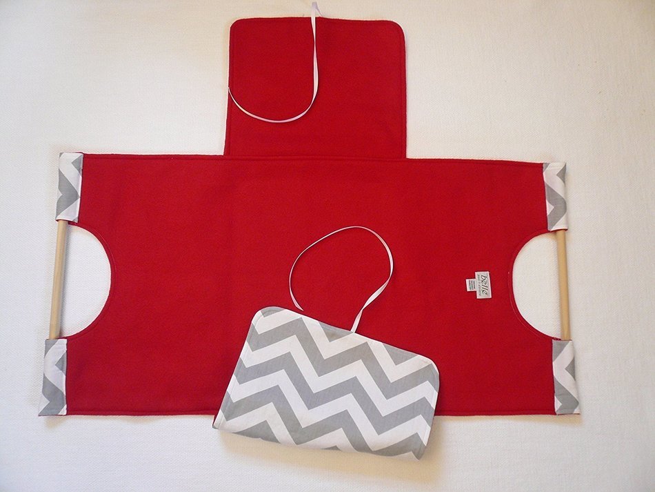 Gray Chevron 9x13 Dish Tote, FREE Shipping, Can be Personalized Silver and White ZigZag Stripe N8