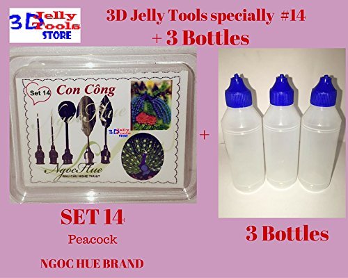 3D Jelly Tools specially -Type 14 - Peacock and 3 Bottle