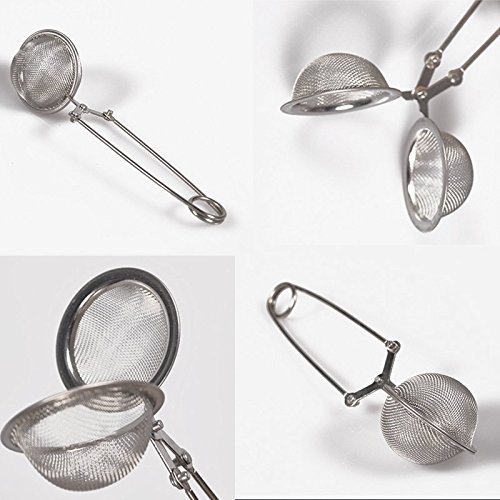 PYD Spoon Tea Ball Infuser Stainless Steel Tea Leaves Strainer Loose Herbal Spice Filter Diffuser N4