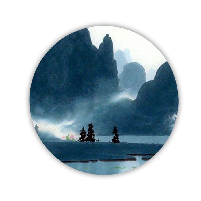 Generic Beautiful Mdf Material Have With Asian Chinese Painting 1 Cup Coaster N10