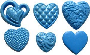 First Impressions Molds Silicone Mould - Hearts - 7 cavities