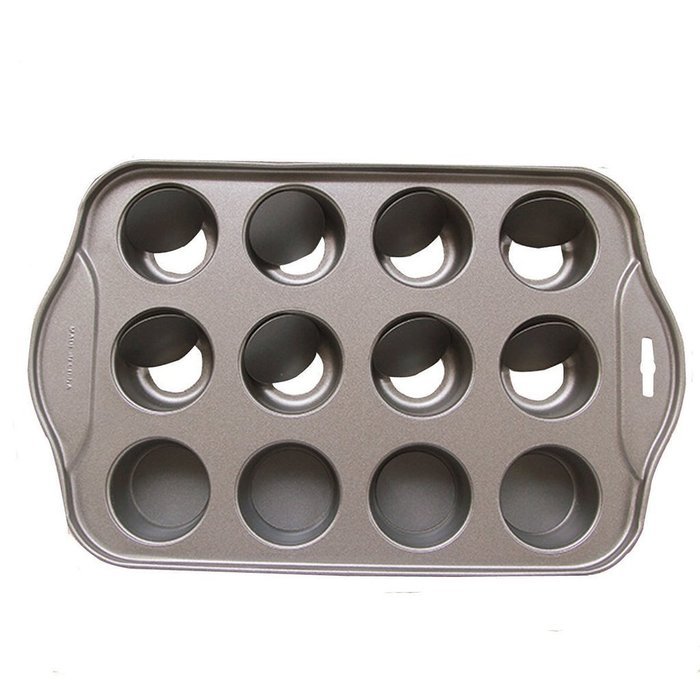 Ancdream 8 Cup Non Stick Muffin Cupcake Cake Loose Bases Baking Trays - Rectangle N5