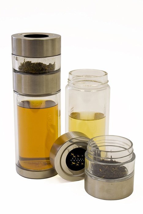 Eight Cranes PS-GG101 Perfect Steeper Portable Loose Leaf Tea Brewer and 8-Ounce Tea Cup All In One