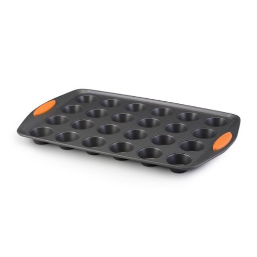 Rachael Ray Oven Lovin' Non-Stick 24-Cup Mini Muffin Pan, Orange