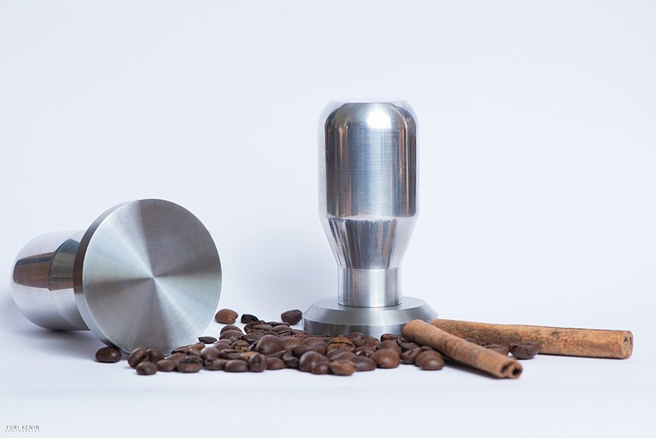 Modern Professional Coffee Espresso Tamper 100% Stainless Steel Base, Variety of Sizes. (49mm) N3
