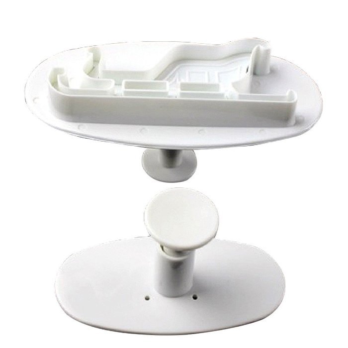 DUFUSTORE 2pcs Sleigh Sugarcraft Cake Decorating Icing Fondant Cutter Mold Tool Xmas