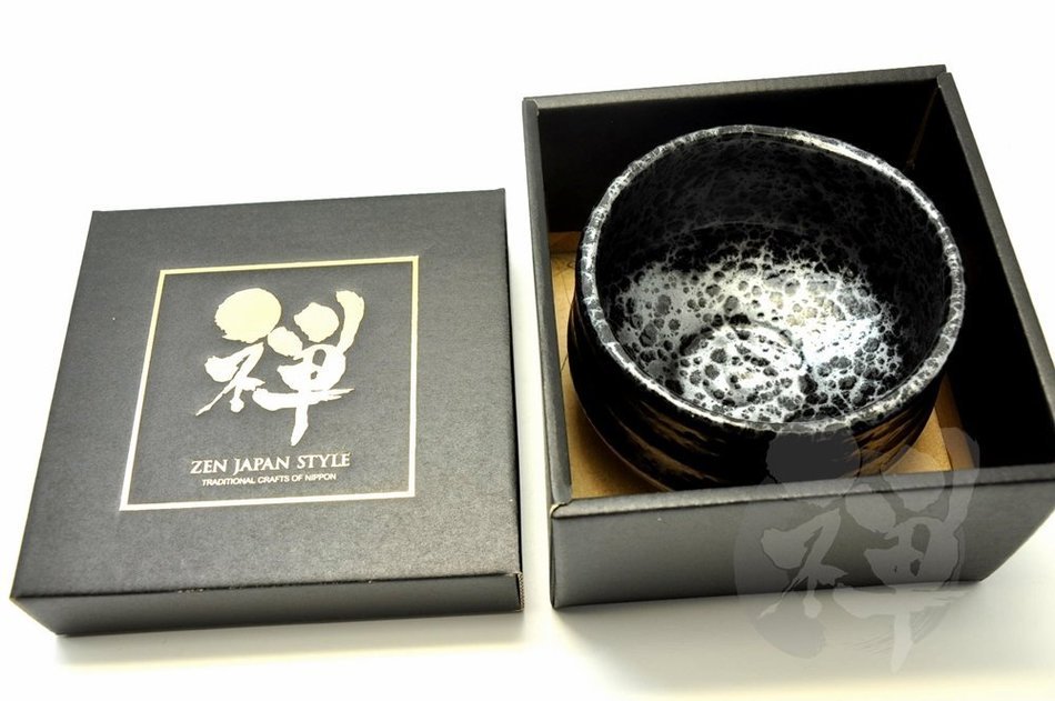 Japanese Mino Yaki ware Matcha Bowl Green Tea 11.5 / 11.5 / 8.5cm (4.5 / 4.5 / 3.3inch)[7341] N5