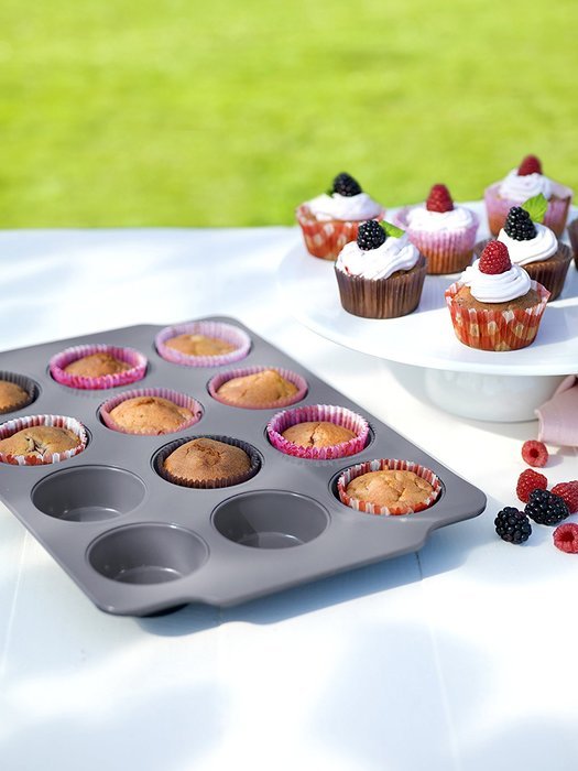 GreenPan 12 Cup Carbon Steel Non-Stick Ceramic Muffin Pan N3