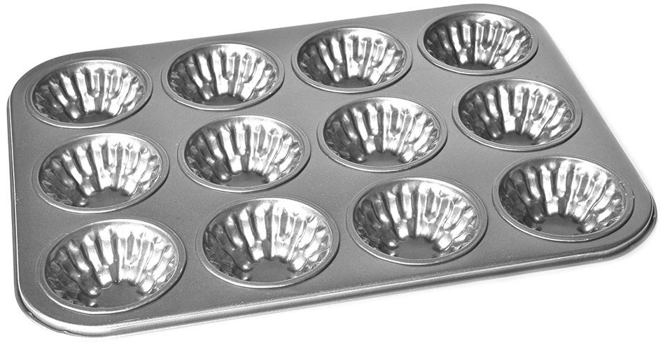 Chloe's Kitchen 203-173 12-Cup Muffin Pan Decorative, Non-Stick